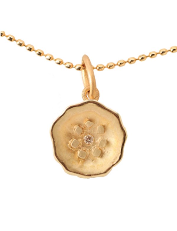 画像1: [GOLD] Flower Necklace